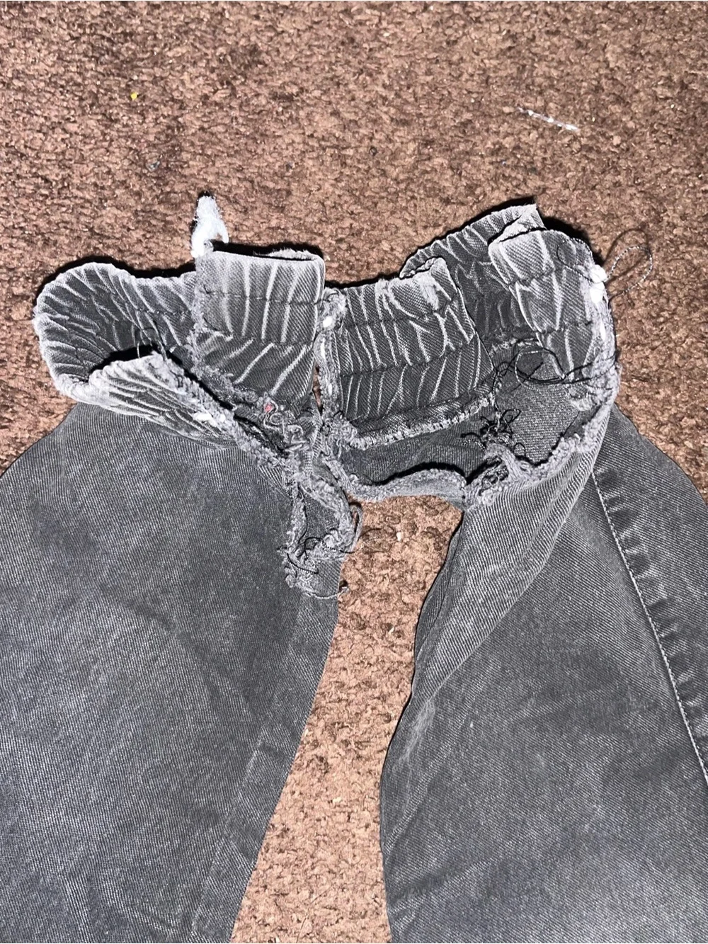 Men's Black Cargo Jogger Pants - Elastic Waist